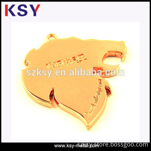 Low cost plant shaped metal tags for clothing